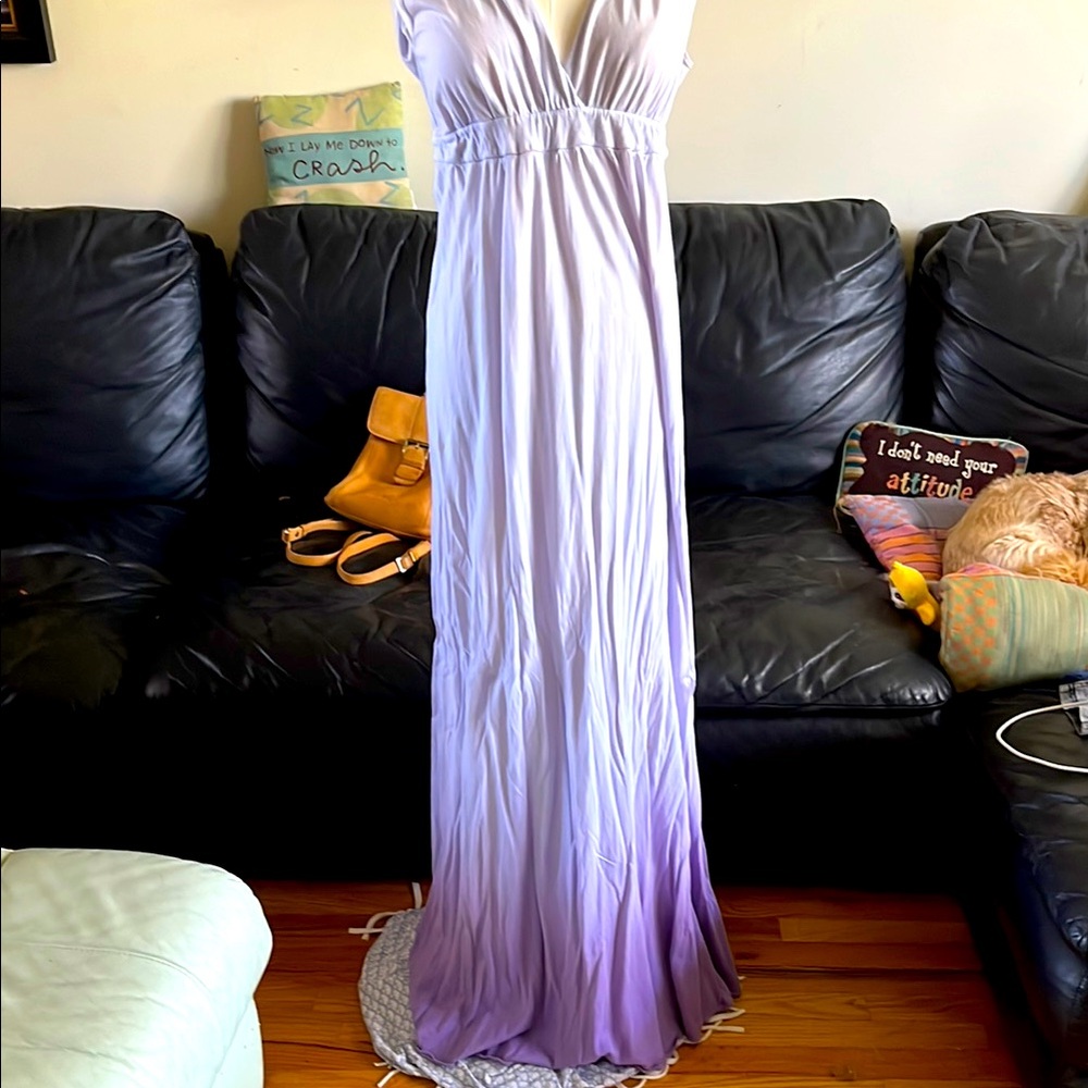 Gypsy 05 Purple Pleated Ruched Gown